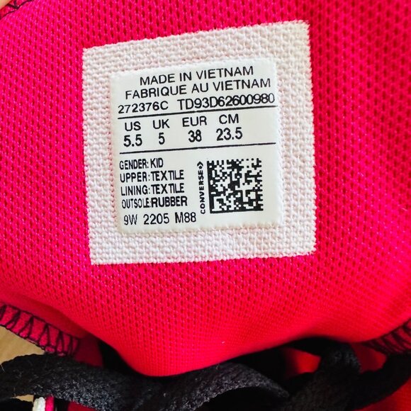 ❤️Converse All Star Ctas Move Hi Kids Shoes 5.5 Platform Leopard Sneaker 272376C - Picture 9 of 13